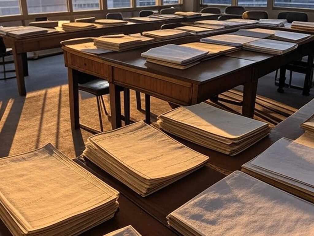 Sala de reuniões vazia em sindicato de Brasília, simbolizando perpetuação de lideranças antigas e críticas por falta de inovação.