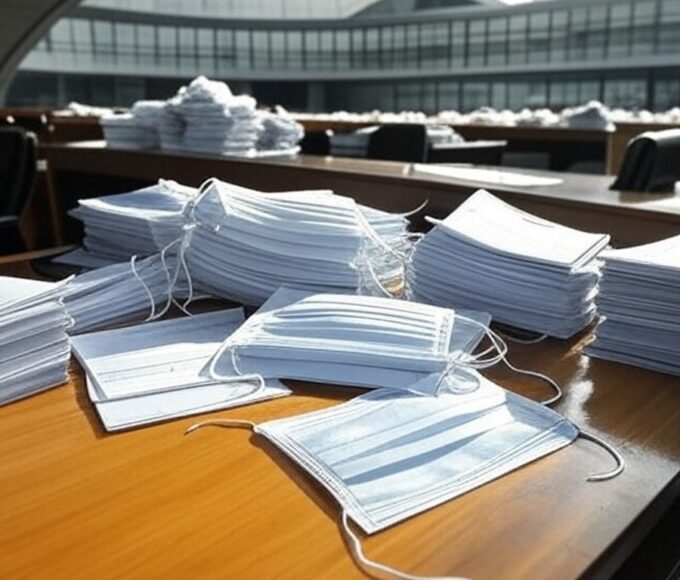 Hospital público em Brasília com Congresso Nacional ao fundo, representando nova lei de quarentena contra corrupção na saúde.