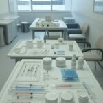 Clínica de enfermagem estética em Brasília, com equipamentos médicos, destacando riscos à saúde e controvérsias na regulamentação.