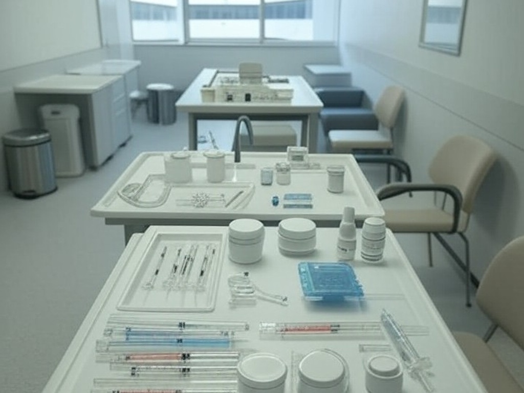 Clínica de enfermagem estética em Brasília, com equipamentos médicos, destacando riscos à saúde e controvérsias na regulamentação.