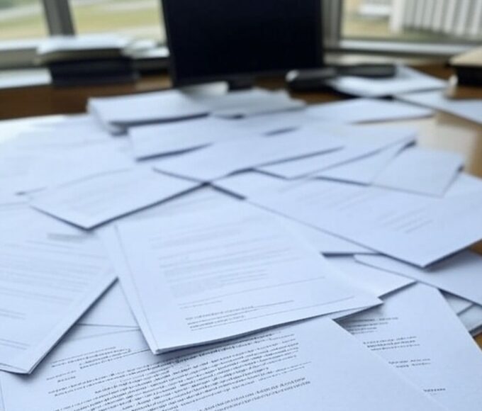 Documentos da Lei da Ficha Limpa em escritório da PGR em Brasília, destacando inelegibilidade e inconstitucionalidade.