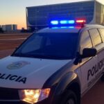 Viatura da PCDF em Brasília simbolizando prisão de criminosos procurados após falhas na justiça.