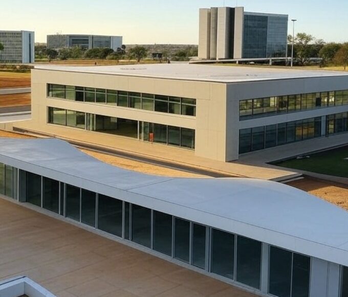 Centro de saúde em Brasília simbolizando queda de casos de hanseníase no Distrito Federal, com alertas de subnotificações.