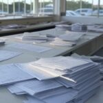 Fachada de agência da Caesb em Brasília com indicação de horários ampliados, destacando críticas por ineficiência no atendimento.