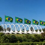 Imagem do Palácio Itamaraty em Brasília, representando alerta de viagens para Irã, Israel e Emirados Árabes.
