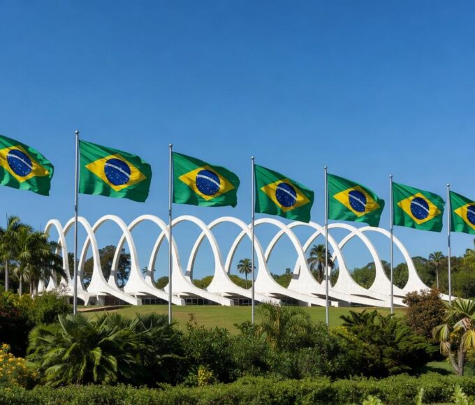 Imagem do Palácio Itamaraty em Brasília, representando alerta de viagens para Irã, Israel e Emirados Árabes.