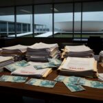 Mercado de abastecimento Ceasa em Brasília com Câmara Legislativa ao fundo, representando aprovação de verba com críticas por falta de transparência.