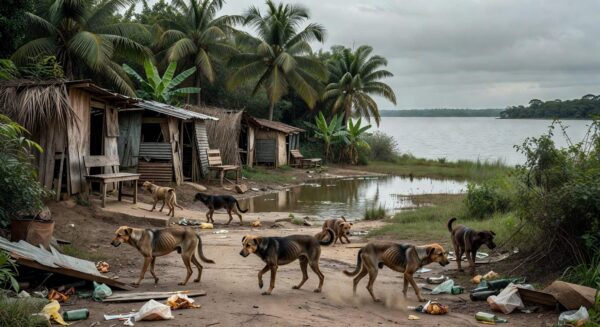 Todos os cães foram vermifugados no local. Foto: João Delattre