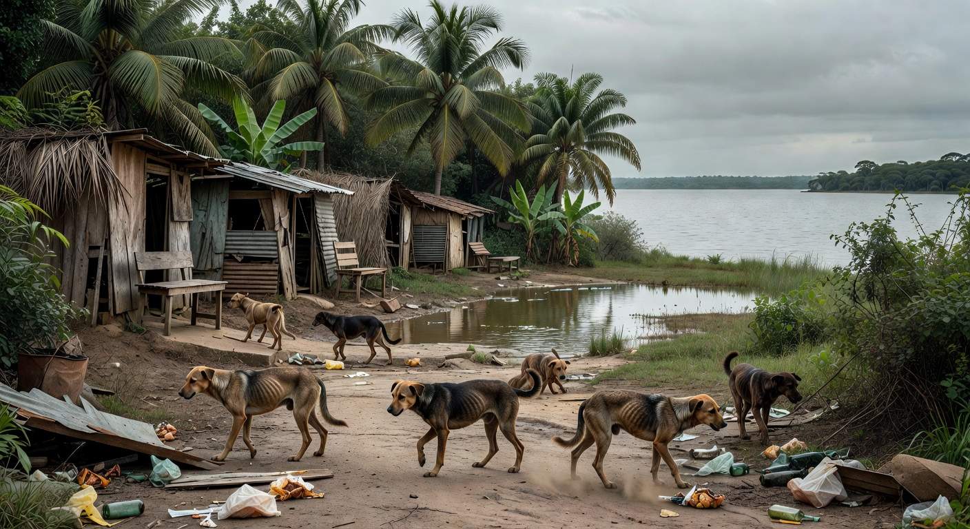Todos os cães foram vermifugados no local. Foto: João Delattre