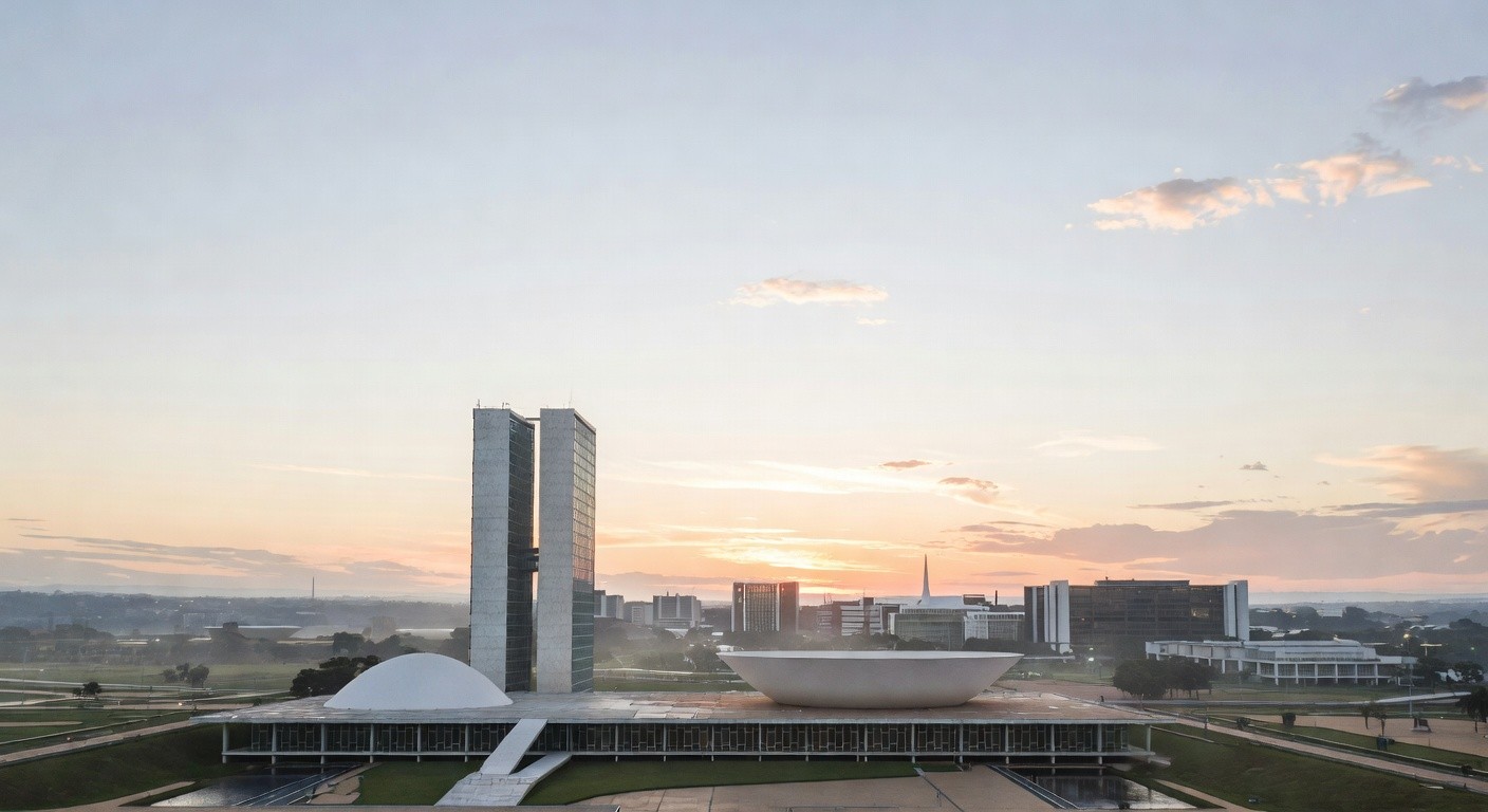 Vista do Congresso Nacional em Brasília representando o Dia dos Rolimistas no DF