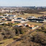 Vista aérea de planejamento urbano para regiões administrativas Ponte Alta e 26 de Setembro