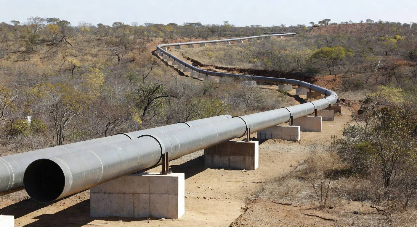 Adutora danificada em Planaltina evidenciando falhas no abastecimento de água no DF