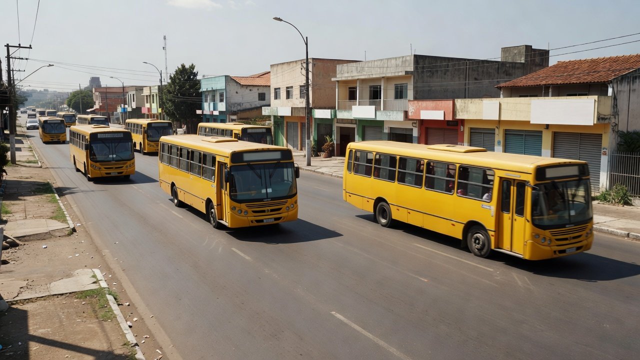 Ônibus de transporte gratuito em Brasília para restaurantes comunitários durante paralisação