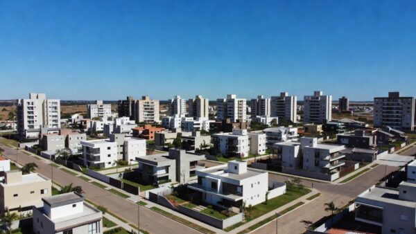 Lotes de terreno demarcados em Brasília para licitação da Terracap