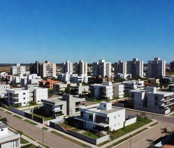 Lotes de terreno demarcados em Brasília para licitação da Terracap