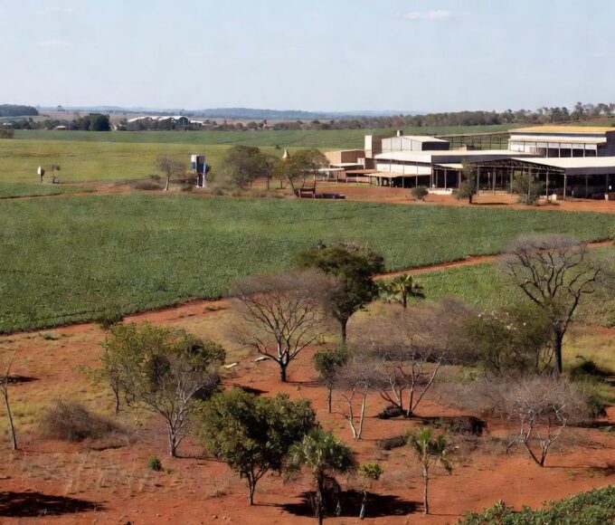 Polo Agroindustrial do Rio Preto em Planaltina com lavouras e instalações no cerrado do DF