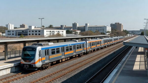 Novos trens do Metrô do Distrito Federal em Brasília