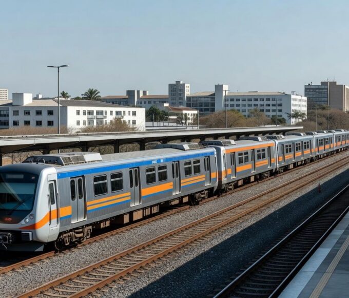Novos trens do Metrô do Distrito Federal em Brasília
