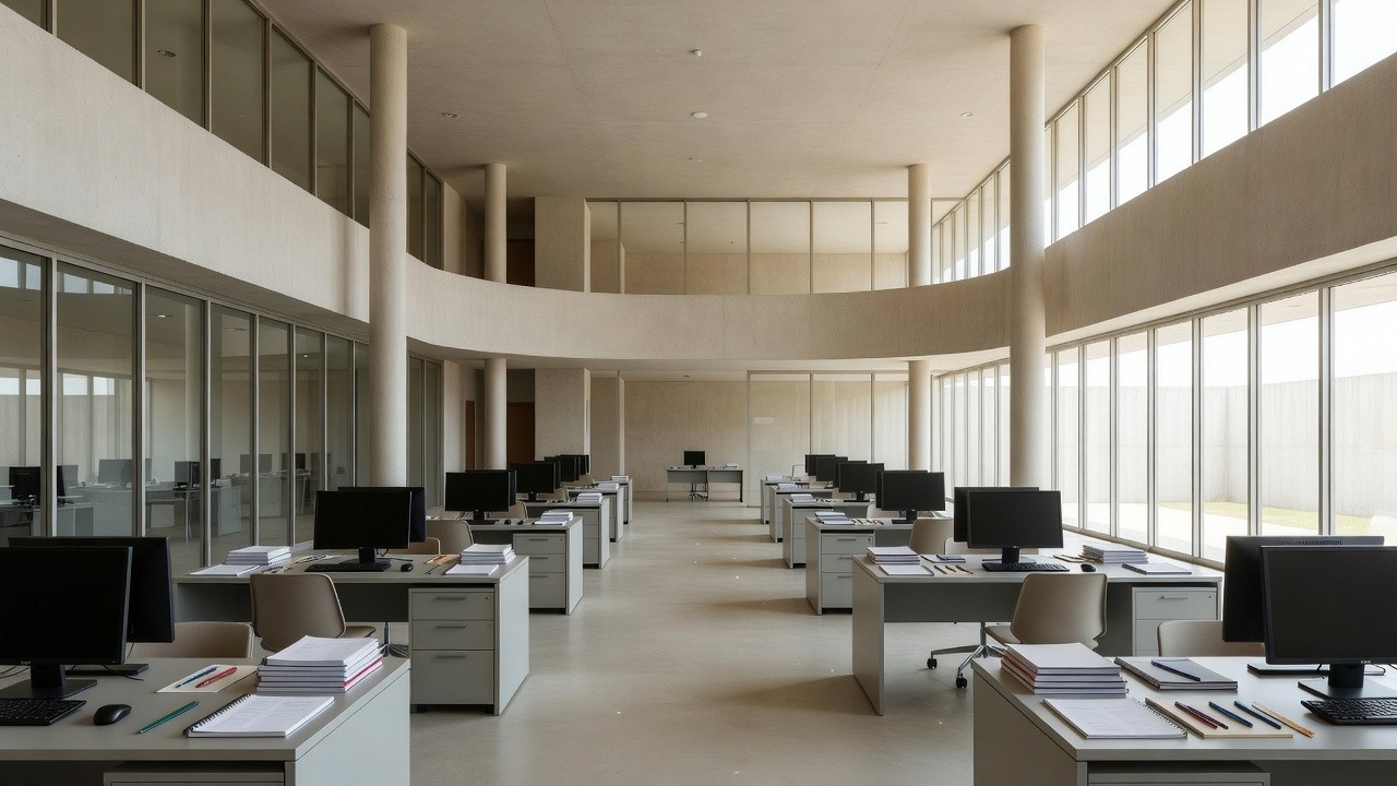 Documentos oficiais sobre mesa em escritório do QualificaDF no Distrito Federal