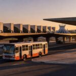 Ônibus do transporte público em Brasília sobre tarifa zero para estudantes do DF