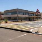 Faixa elevada em frente a escola em Brasília após aprovação da Câmara do DF