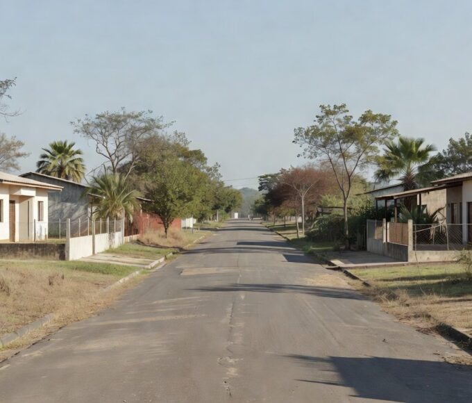 Rua residencial no Paranoá, Brasília, local de esfaqueamento