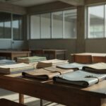 Sala de aula vazia em escola pública do DF sobre lei de gratificações para professores remanejados