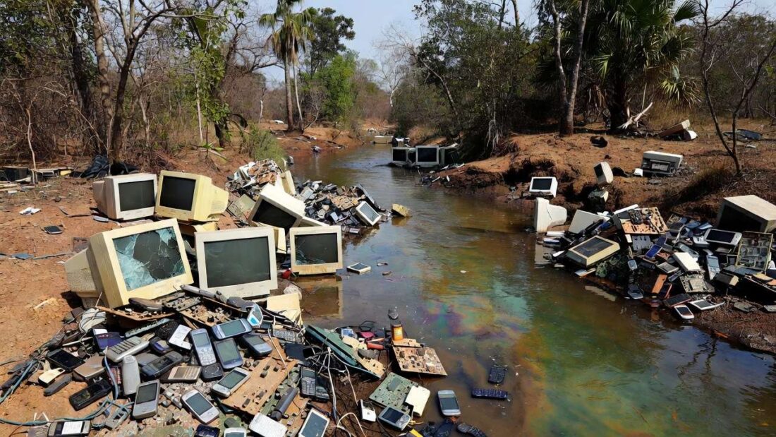 Depósito de resíduos eletrônicos e lixo tóxico no Distrito Federal