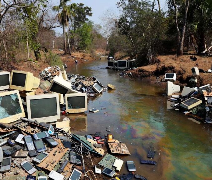 Depósito de resíduos eletrônicos e lixo tóxico no Distrito Federal