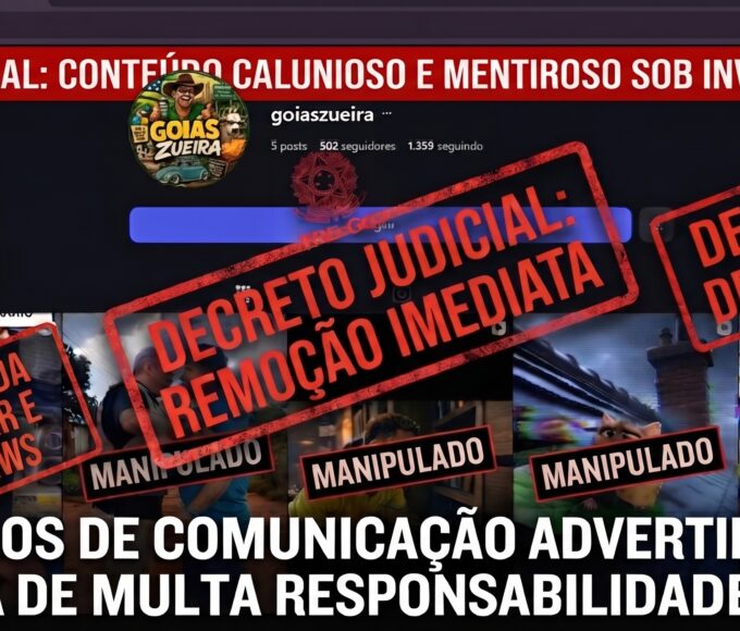 Justiça eleitoral manda remover deepfakes contra candidato Tormin em Goiás