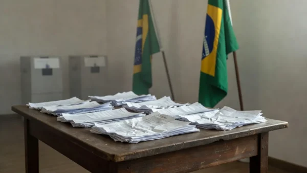 Mesa com manifesto por representatividade de mulheres negras nas eleições de 2026