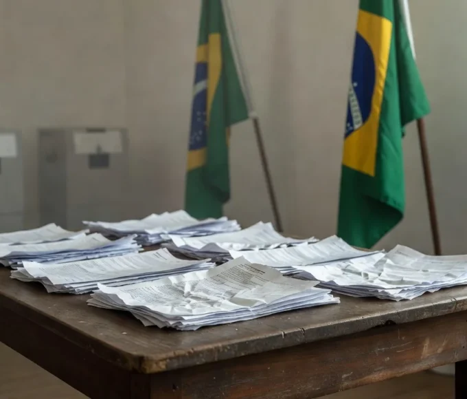 Mesa com manifesto por representatividade de mulheres negras nas eleições de 2026