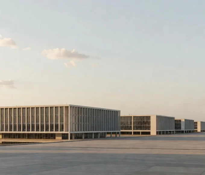 Esplanada dos Ministérios em Brasília representando crise na saúde e finanças do DF