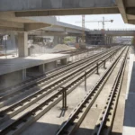 Estação de metrô em expansão em Brasília representando infraestrutura de transporte