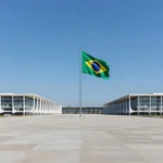 Esplanada dos Ministérios em Brasília no feriado de 7 de setembro