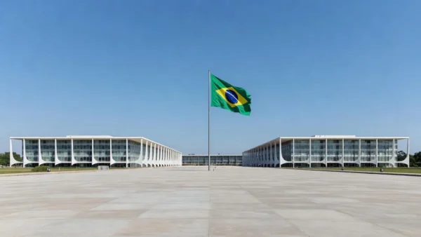 Esplanada dos Ministérios em Brasília no feriado de 7 de setembro