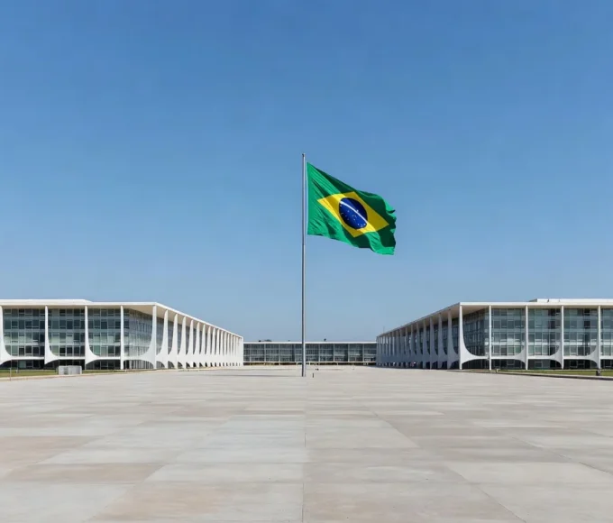 Esplanada dos Ministérios em Brasília no feriado de 7 de setembro