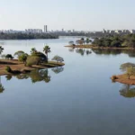 Lago Paranoá em Brasília após caso de afogamento