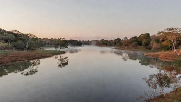 Vista do Lago Paranoá em Brasília, local do treinamento da PM onde ocorreu a morte de soldado